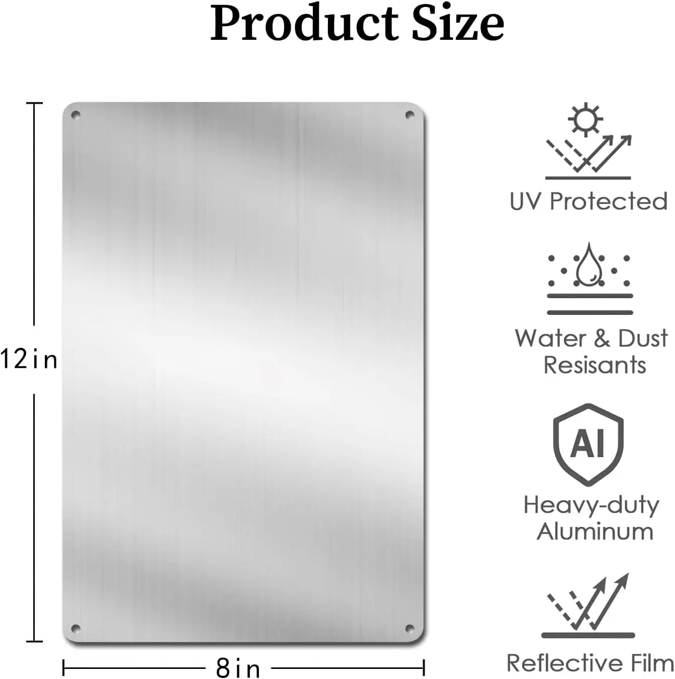 Warning Camera Pattern, Outdoor Sign, Iron Metal Plate Wall Decorative Marker for Security Scene Enhancement and Rigorous