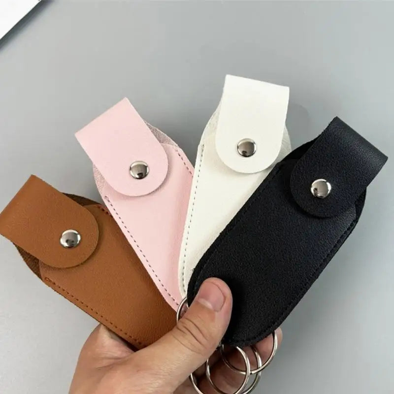Practical Pepper Sprays Keychain Weatherproof PU Leather Protector Case