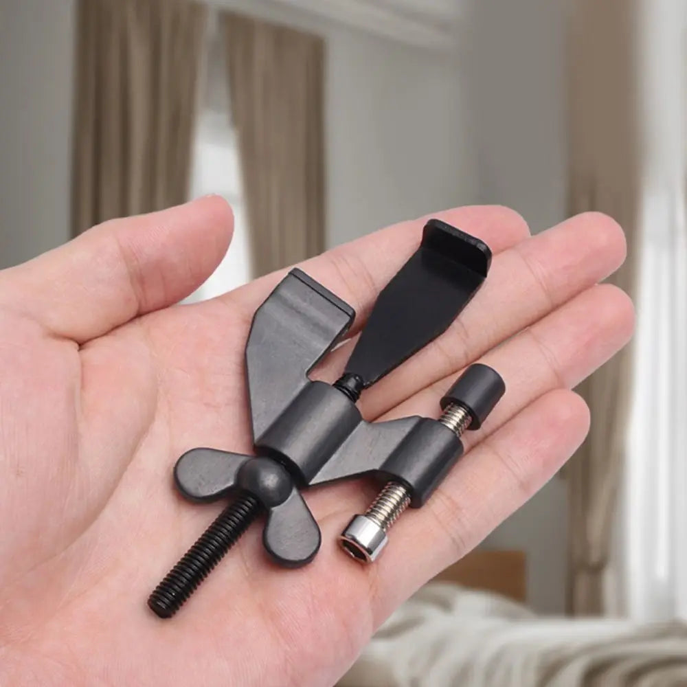 Adjustable Travel Door Lock Portable Heavy Duty Door Stopper Stainless Steel Lightweight Butterfly Door Stopper for Travel Hotel