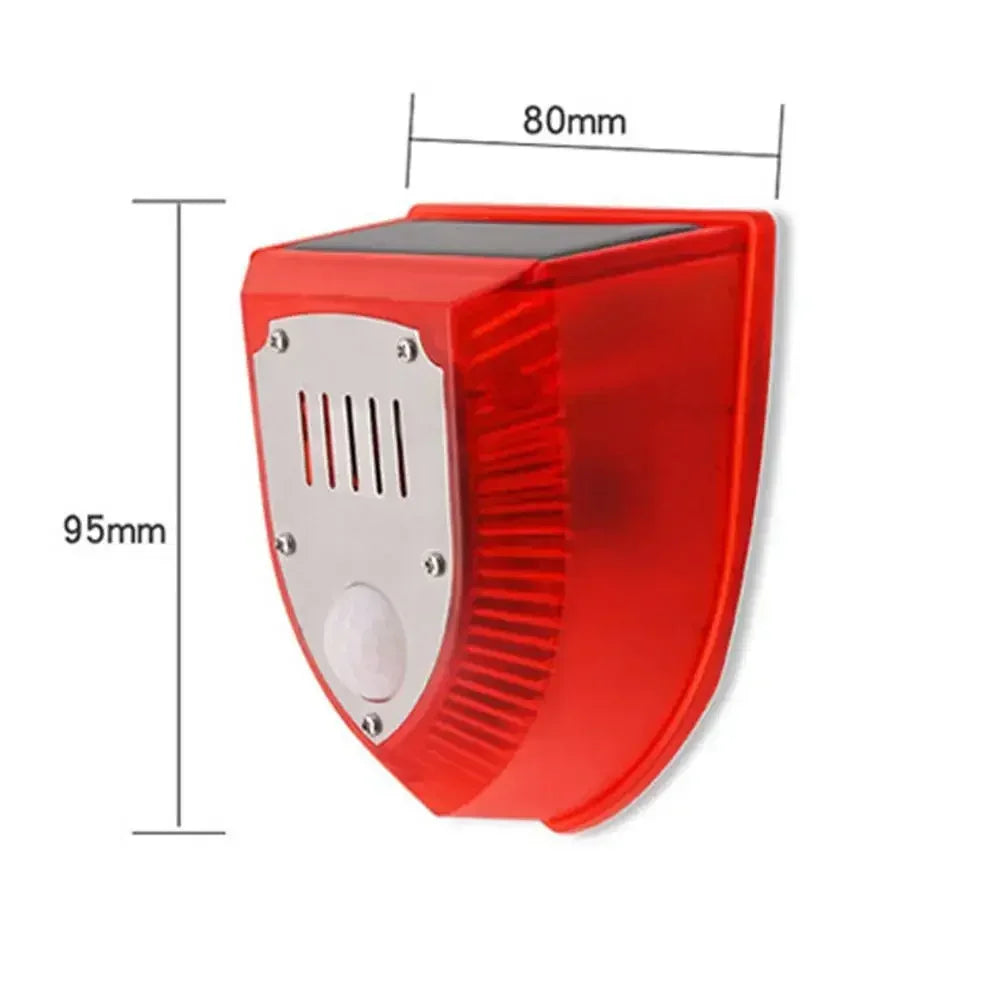 1/2pcs Solar Alarm Light IP65 Waterproof Motion Sensor Alarm Lamp Outdoor Garden Dog Barking Animal Driver SecurityFor Farm Yard