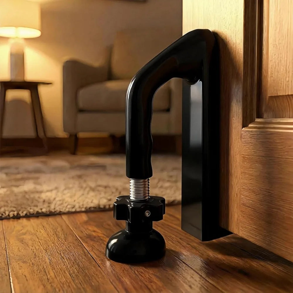 1PC Heavy Duty Metal Portable Door Stopper for Travel No Drill Security Device Anti Theft for Hotel Apartment Home Women Solo