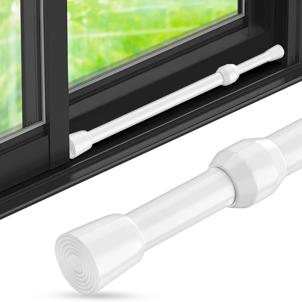 Adjustable Metal Window & Door Safety Bar – Secure Sliding Lock with Rubber Tips Anti-theft Security Guard Home Use