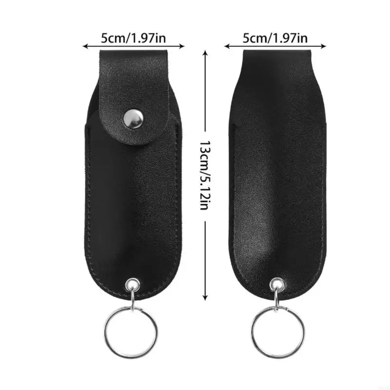 Practical Pepper Sprays Keychain Weatherproof PU Leather Protector Case