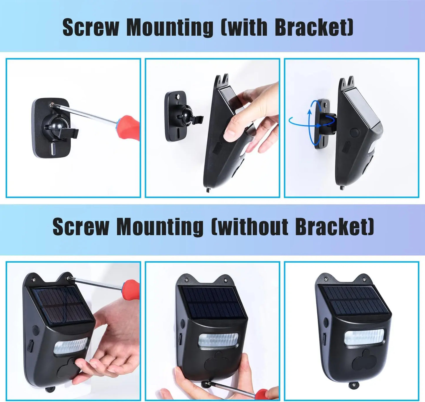 Motion Sensor Chime, Solar Chime, Security Sensor, Door Security Alert, 4 Levels of Volume, Solar Wireless Doorbell