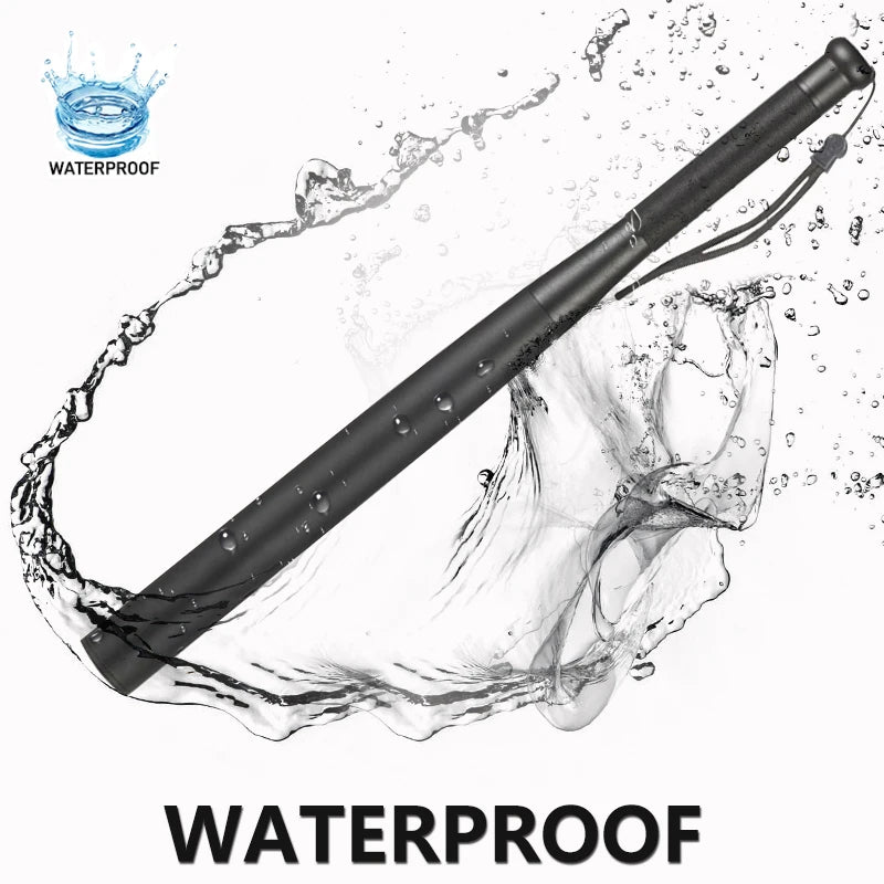 Baseball Bat LED Flashlight Waterproof Super Bright Aluminium Alloy Torch for Emergency Self Defens Outdoor Lighting