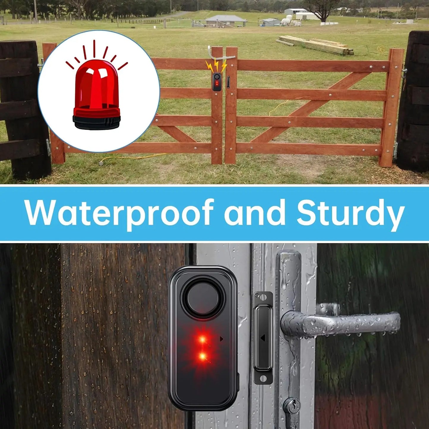 Outdoor Door Window Alarm Sensor Security With Remote Control Burglar Alarm Magnetic Sensor Door Alert System Home Protection