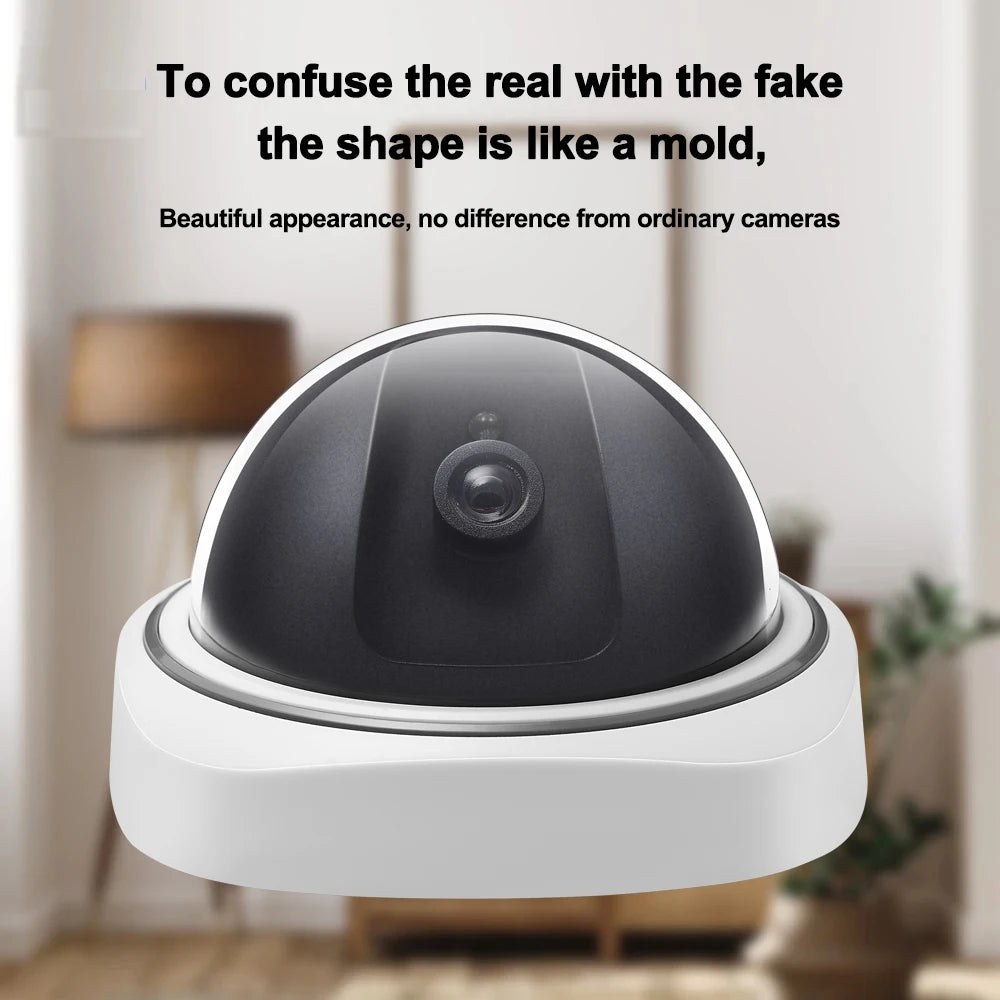 2/3/5/10PCS Indoor Dummy Smart Surveillance Camera Home Dome Fake CCTV Security Camera with Flashing Red LED Lights No battery