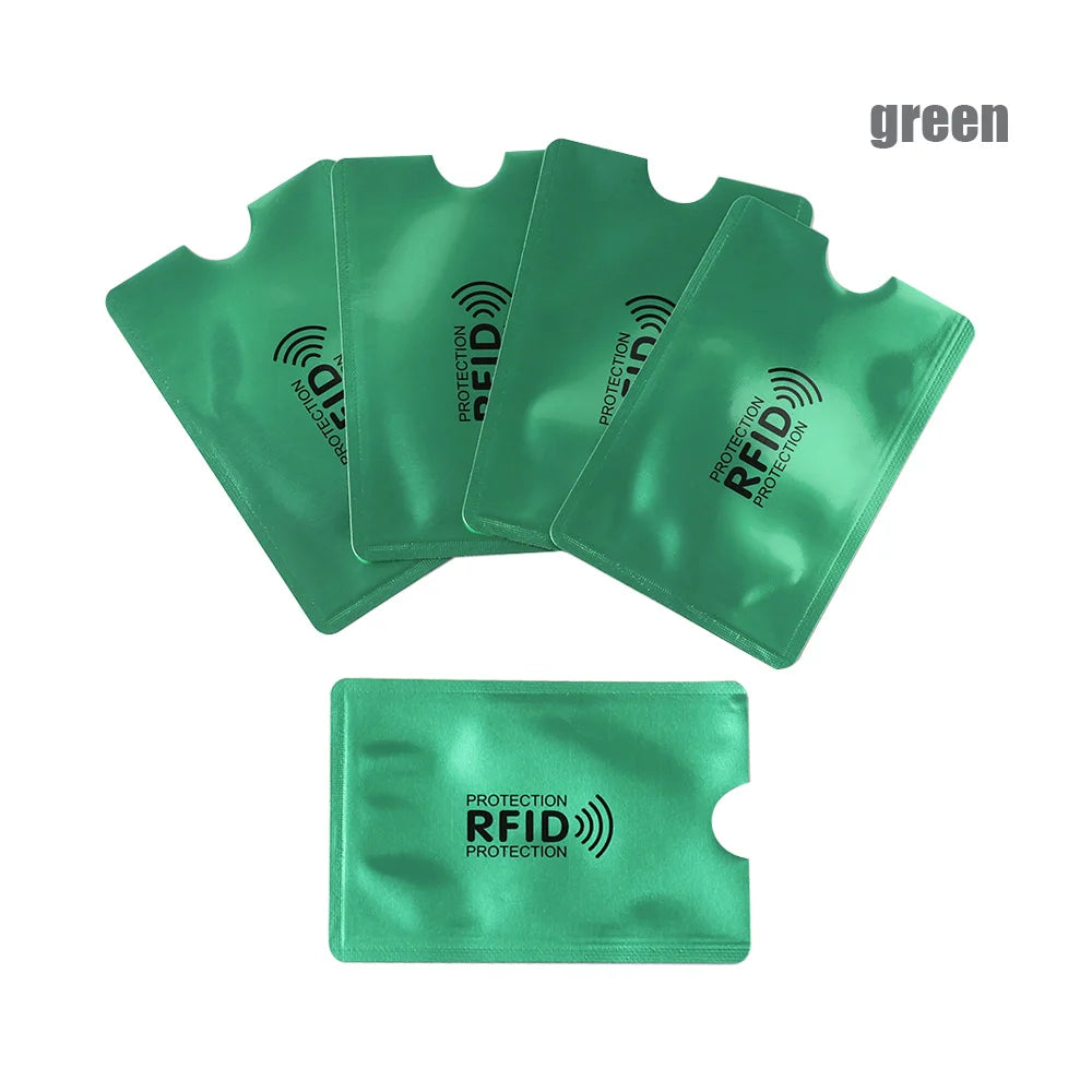 5Pcs Anti Theft for RFID Credit Card Protector Blocking Cardholder Sleeve Skin Case Covers Protection Bank Card Case New