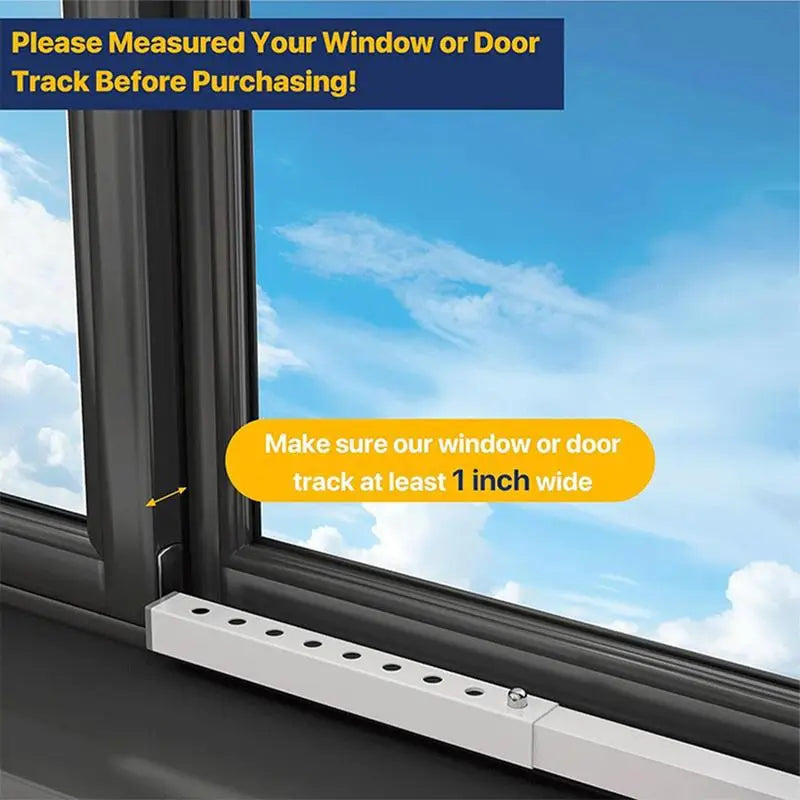 Window Security Bar Adjustable Window Interior Adjustable Bar For Security Anti-Theft Window Stoppers For Child And Pet Safety