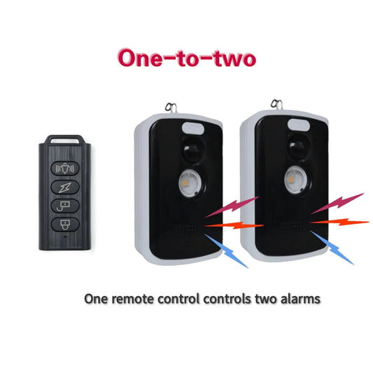 Wireless PIR Infrared Thermal Alarm Remote Control Outdoor Camping Anti-Animal Alarm Human Detection Sensor