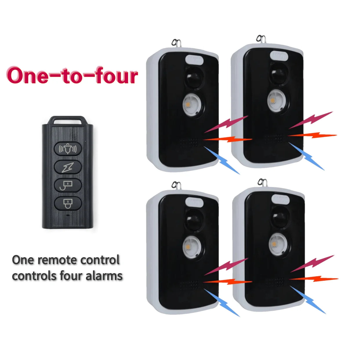 Wireless PIR Infrared Thermal Alarm Remote Control Outdoor Camping Anti-Animal Alarm Human Detection Sensor