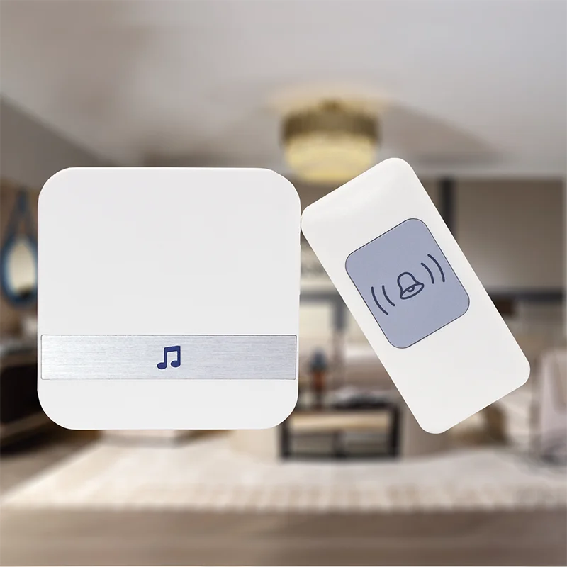Smart Doorbell Wireless Waterproof 300 M Range Door Bell UK 52 Chime 4 Volume Ring Ding-Dong Alarm For House Hotel Hospital