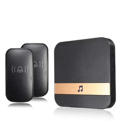 Smart Doorbell Wireless Waterproof 300 M Range Door Bell UK 52 Chime 4 Volume Ring Ding-Dong Alarm For House Hotel Hospital