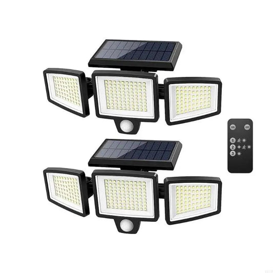 1Pc/2pcs Solar Motion Sensing Light 6500K IP65 Waterproof With 26 Feet Sensing Ranges For Yard Pathway