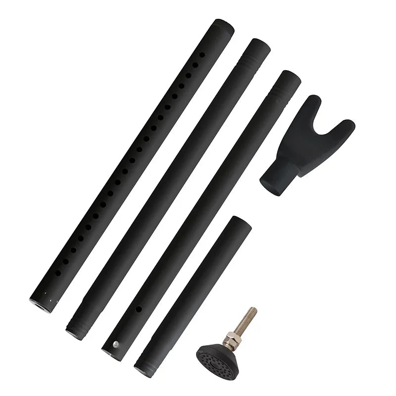 Door Security Bar for Home & Travel Adjustable Heavy Duty Anti-Burglar Door Stopper Stick,Anti-Slip Base for Front, Patio
