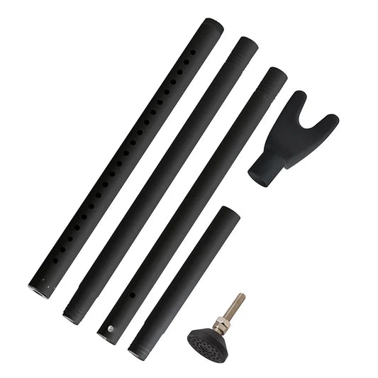 Door Security Bar for Home & Travel Adjustable Heavy Duty Anti-Burglar Door Stopper Stick,Anti-Slip Base for Front, Patio