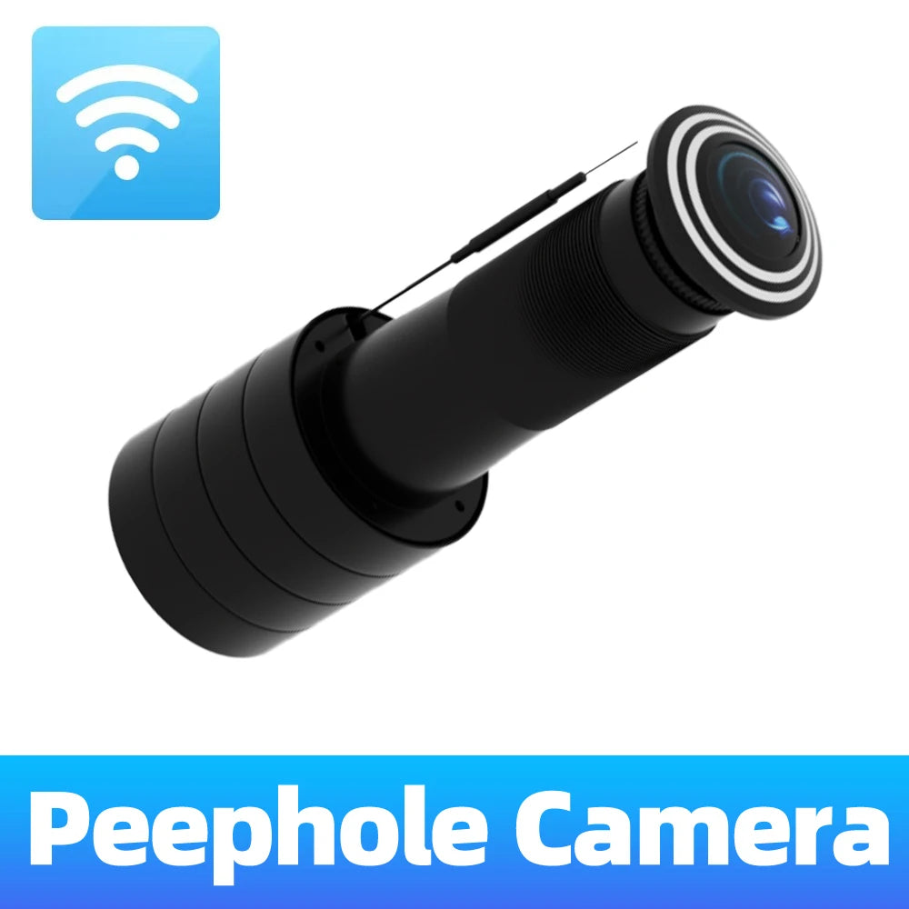 3MP HD Video Peephole WiFi Camera 170° Wide-angle Human Detection Two-Way Audio Door Viewer Video-eye Wireless Cat-eye Cam TUYA