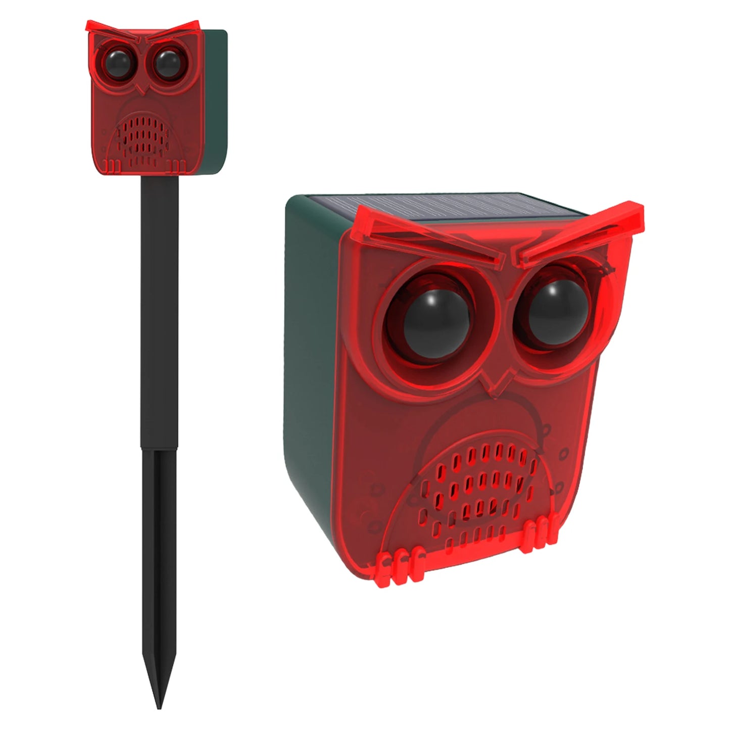 Solar Outdoor Motion Sensor Alarm Waterproof Home Security Alarm Dog Barking&Gunshot Sound Animal Repeller Loud Noise Maker