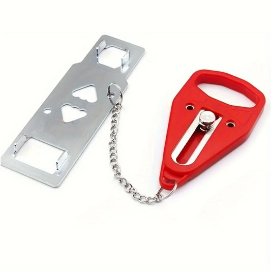 Portable Door Lock for Travel, Door Lock Self-Defense Security Device for Home, Apartment, Hotel, Living Motel, School Dorm