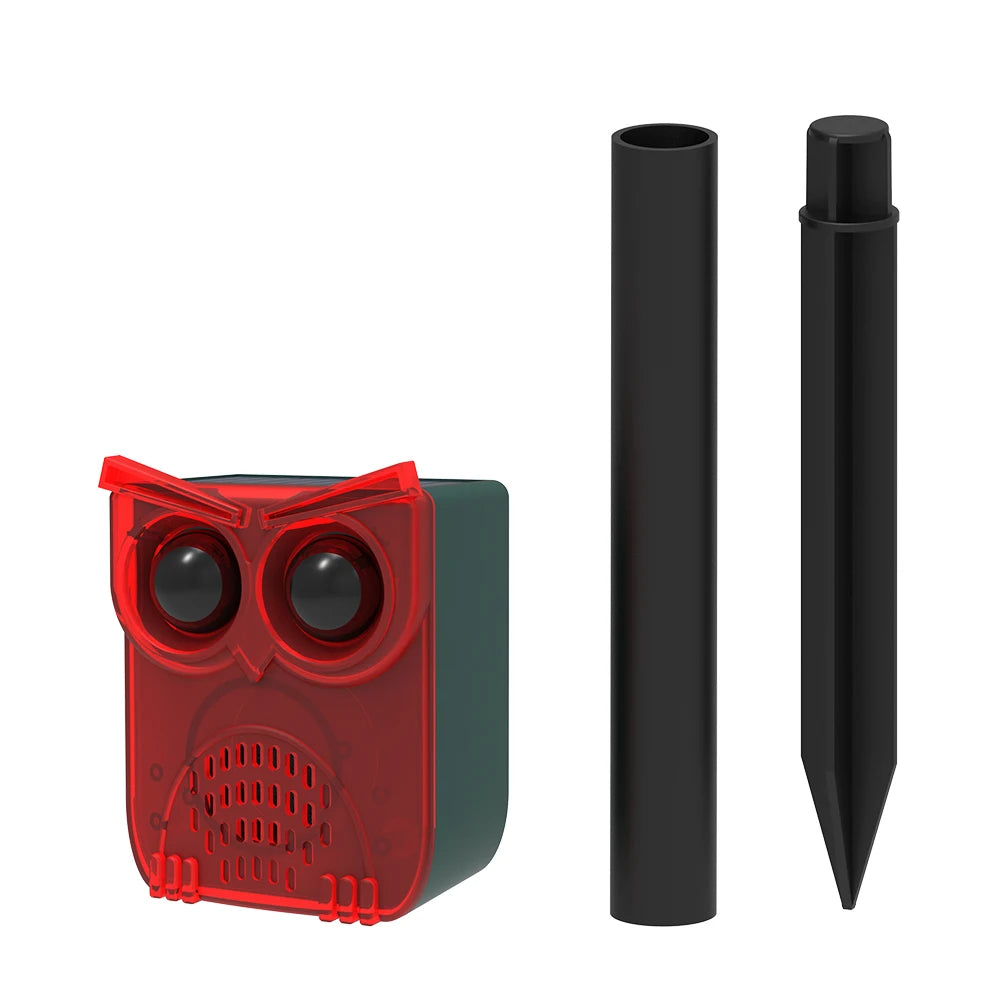 Outdoor Waterproof Solar Outdoor Motion Sensor Alarm Dog Barking&Gunshot Sound Animal Repeller Deter Raccoons Bears and Coyotes