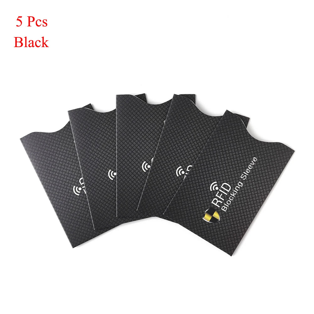 5Pcs Anti Theft for RFID Credit Card Protector Blocking Cardholder Sleeve Skin Case Covers Protection Bank Card Case New