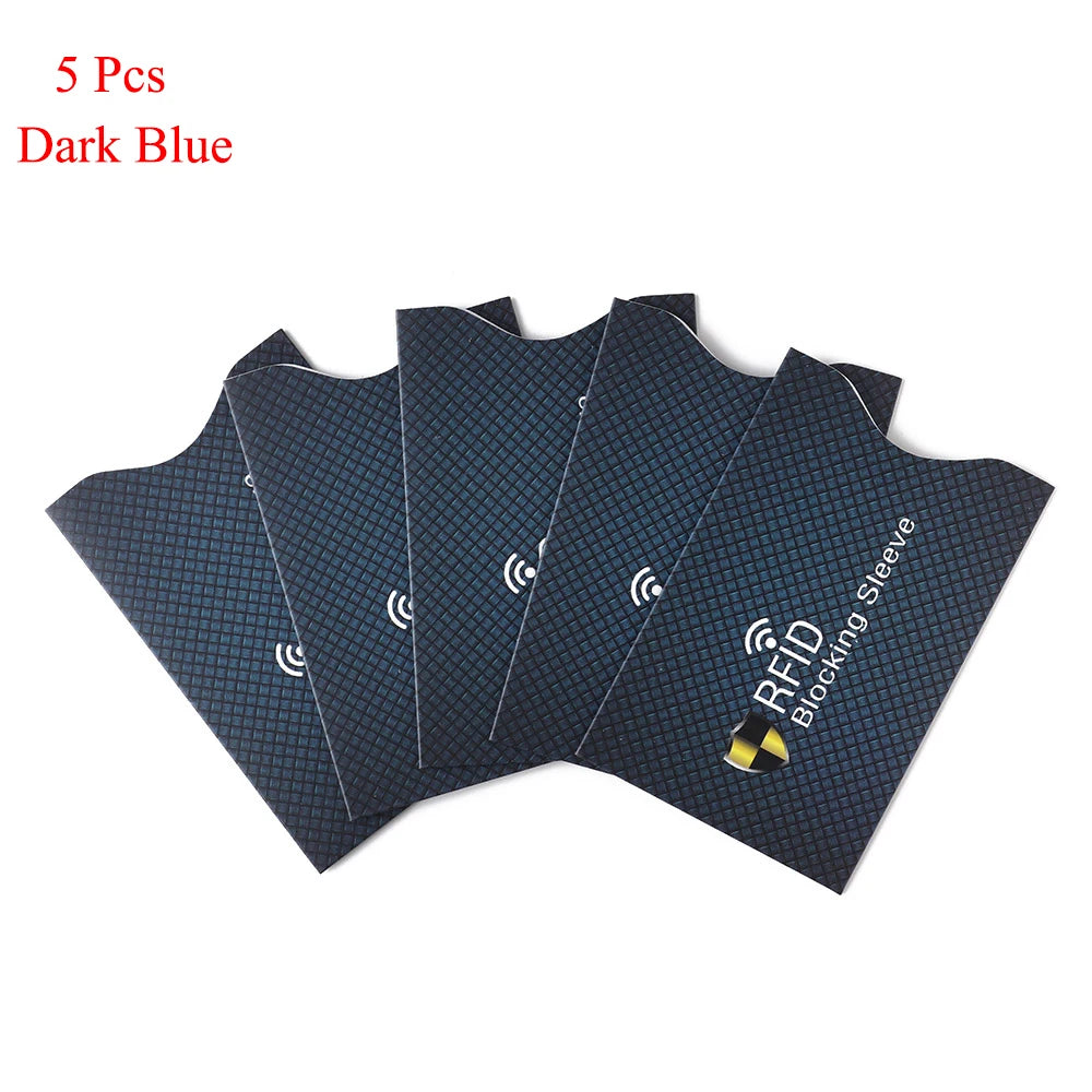 5Pcs Anti Theft for RFID Credit Card Protector Blocking Cardholder Sleeve Skin Case Covers Protection Bank Card Case New