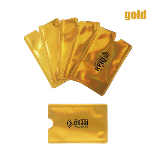 5Pcs Anti Theft for RFID Credit Card Protector Blocking Cardholder Sleeve Skin Case Covers Protection Bank Card Case New