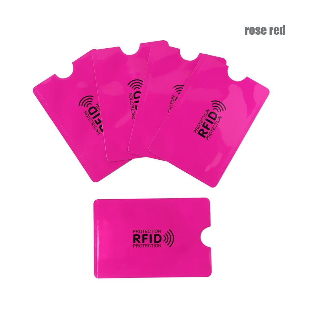 5Pcs Anti Theft for RFID Credit Card Protector Blocking Cardholder Sleeve Skin Case Covers Protection Bank Card Case New