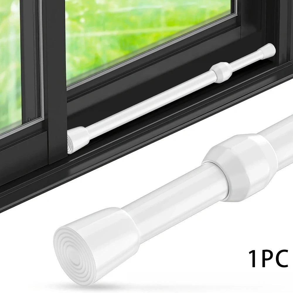 Adjustable Metal Window & Door Safety Bar – Secure Sliding Lock with Rubber Tips Anti-theft Security Guard Home Use