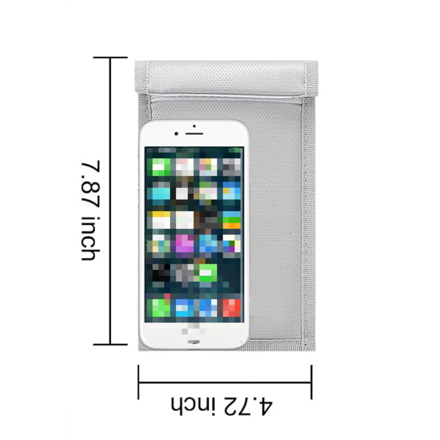 Car Key Signal Blocker Bag Waterproof Fireproof RFID Blocking Pouch Faraday Bag for Car Keys Phone Wallet Anti-Theft Protection