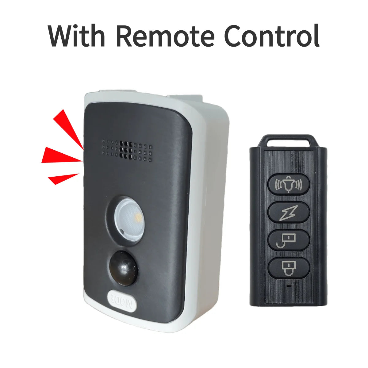 Wireless PIR Infrared Thermal Alarm Remote Control Outdoor Camping Anti-Animal Alarm Human Detection Sensor
