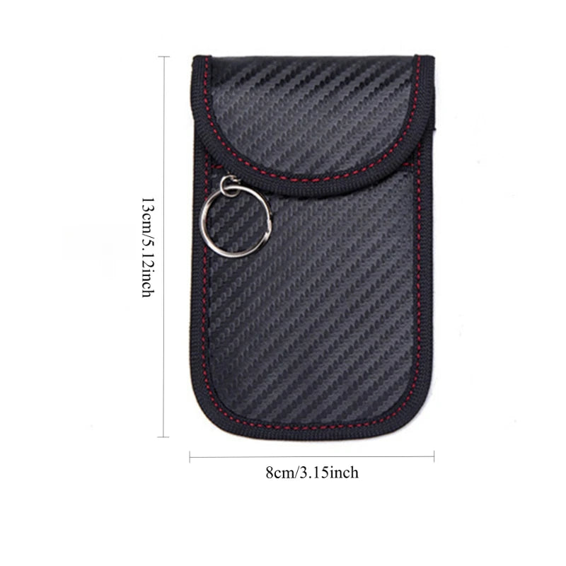 Car Key Signal Blocker Bag Waterproof Fireproof RFID Blocking Pouch Faraday Bag for Car Keys Phone Wallet Anti-Theft Protection