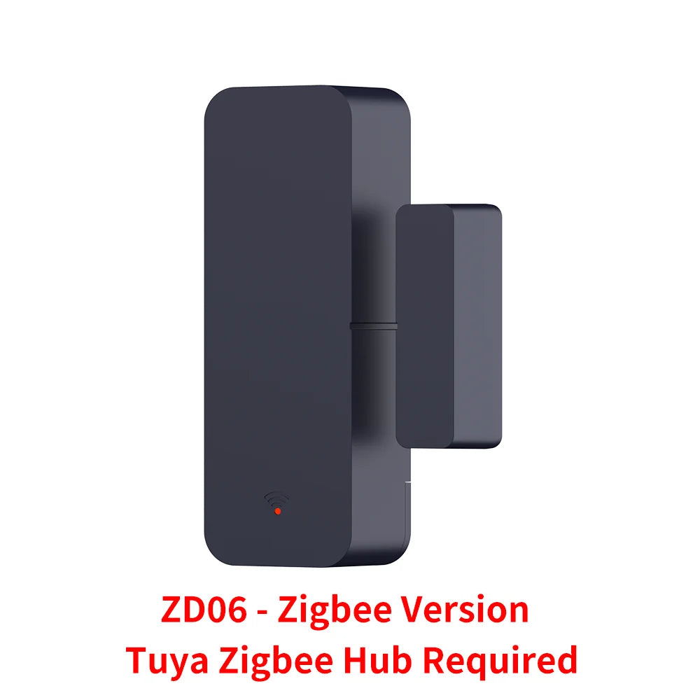 Tuya Zigbee Wifi Smart Door Sensor Window Entry Security Burglar Magnetic Alarm Compatible with Tuya Smart Alexa Google Home