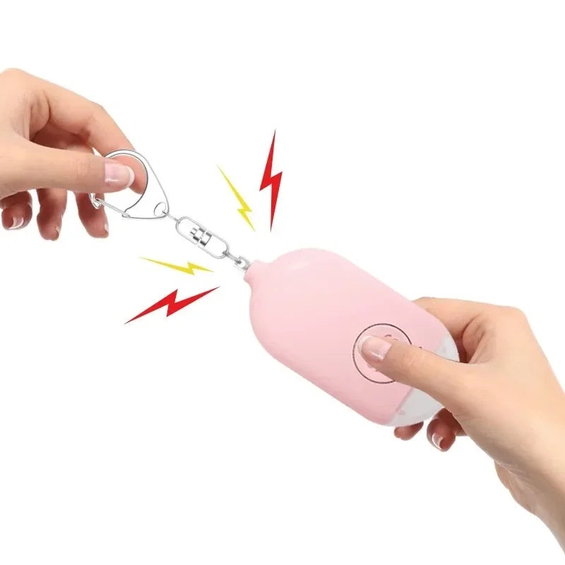 Kids Elderly Women Emergency SOS Personal Alarm 130dB Loud Self-Defense Safety Keychain, Panic Button or Pull Pin Alert Device
